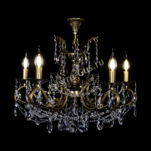 Бронзовая люстра Валери №5 журавлик в Подольске Гусь Хрустальный