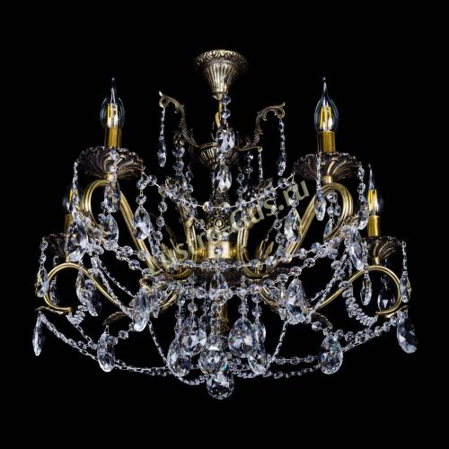 Бронзовая люстра Валери №5 журавлик в Подольске Гусь Хрустальный