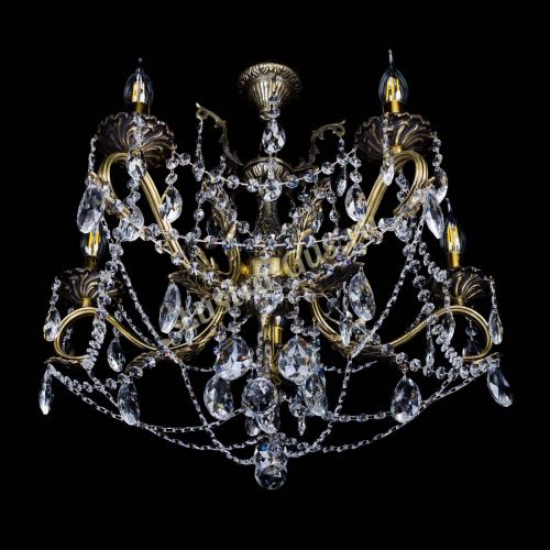 Бронзовая люстра Валери №5 журавлик в Подольске Гусь Хрустальный