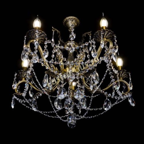 Бронзовая люстра Валери №5 журавлик в Подольске Гусь Хрустальный