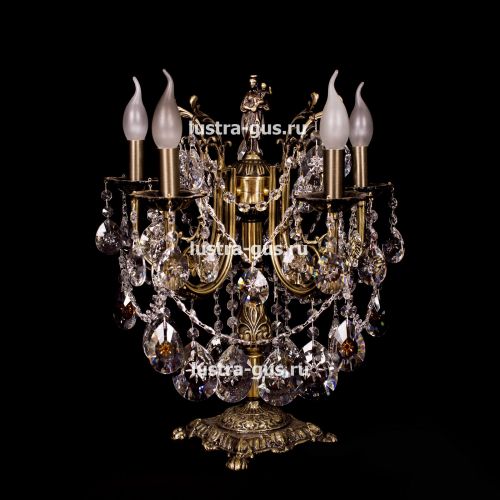 Бронзовая настольная лампа Луиза в Подольске Гусь Хрустальный