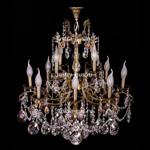 Люстра бронзовая Мелания №12 в Подольске Гусь Хрустальный