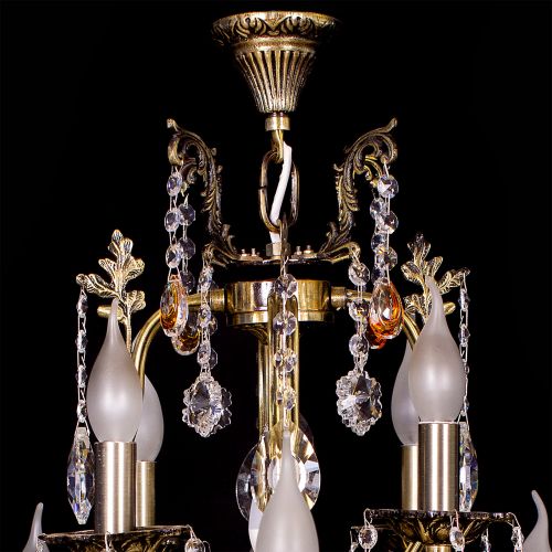 Люстра бронзовая Мелания №12 в Подольске Гусь Хрустальный