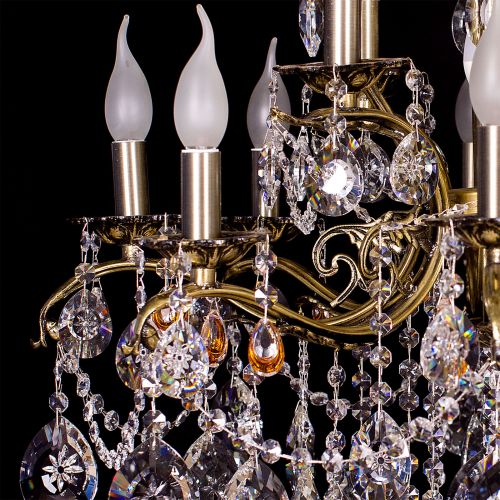 Люстра бронзовая Мелания №12 в Подольске Гусь Хрустальный