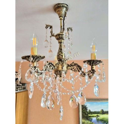 Люстра бронзовая Мелания №3 в Подольске Гусь Хрустальный