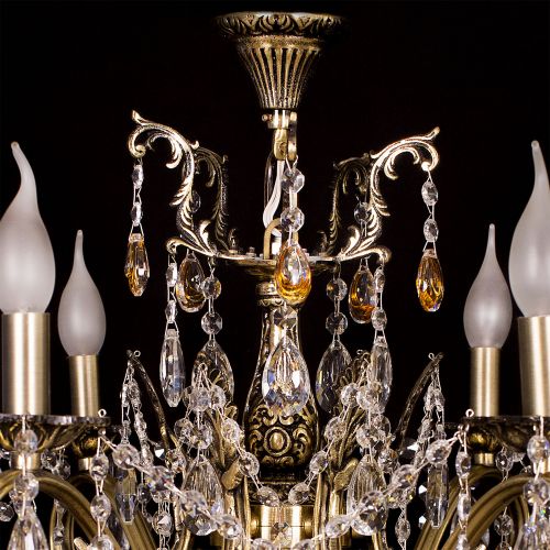 Люстра бронзовая Мелания №6/2 в Подольске Гусь Хрустальный