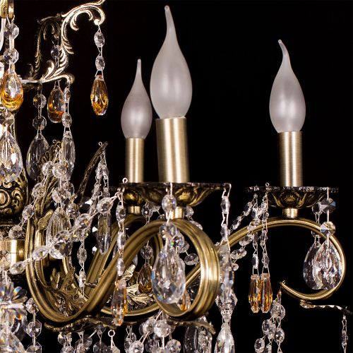 Люстра бронзовая Мелания №6/2 в Подольске Гусь Хрустальный