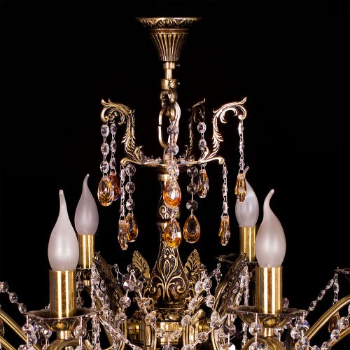 Люстра бронзовая Мелания №8/2 в Подольске Гусь Хрустальный