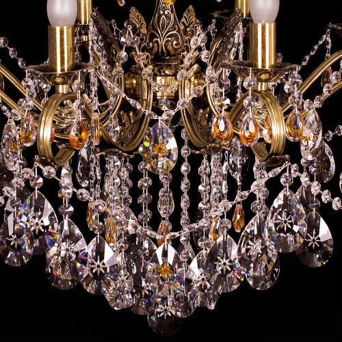 Люстра бронзовая Мелания №8/2 в Подольске Гусь Хрустальный