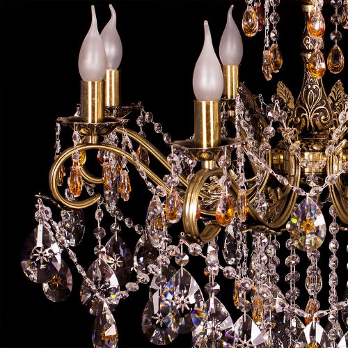 Люстра бронзовая Мелания №8/2 в Подольске Гусь Хрустальный