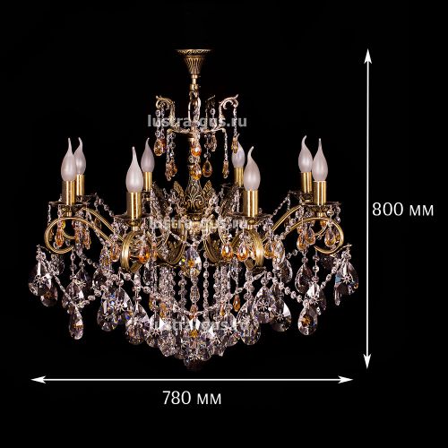 Люстра бронзовая Мелания №8/2 в Подольске Гусь Хрустальный