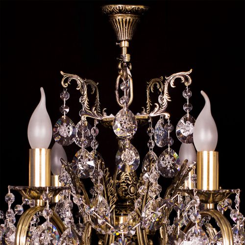 Люстра бронзовая Мелания №8/3 в Подольске Гусь Хрустальный