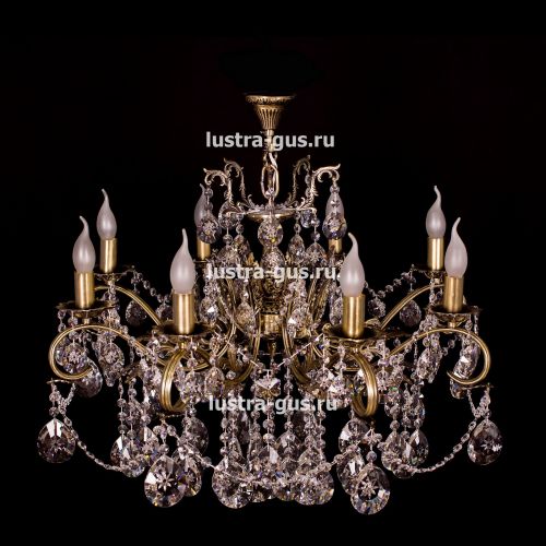 Люстра бронзовая Мелания №8/3 в Подольске Гусь Хрустальный