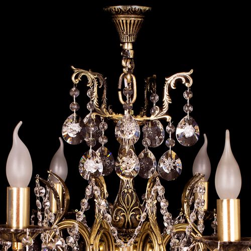 Люстра бронзовая Мелания №8 в Подольске Гусь Хрустальный