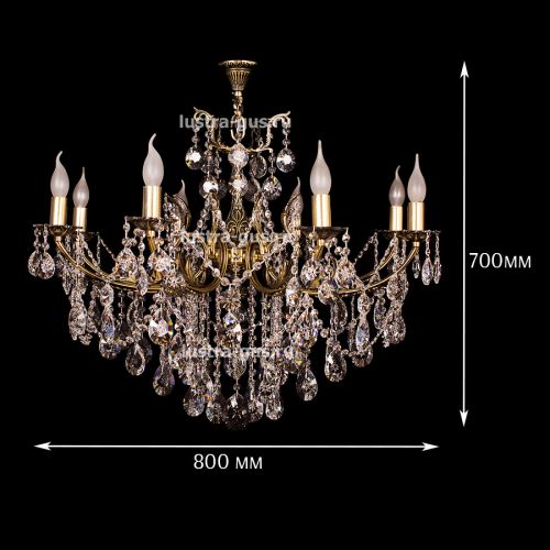 Люстра бронзовая Мелания №8 в Подольске Гусь Хрустальный