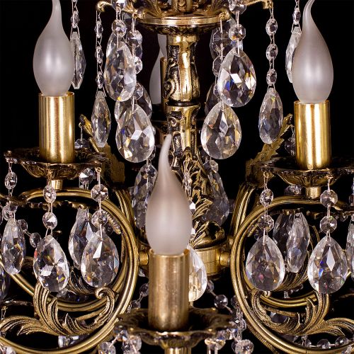 Люстра бронзовая Мелания №9 в Подольске Гусь Хрустальный