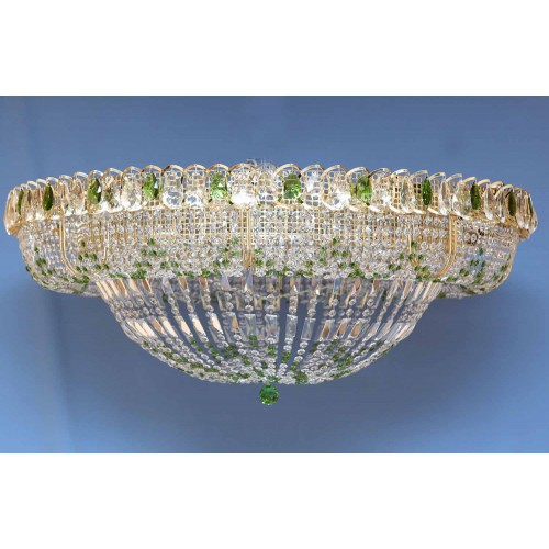 Люстра Кольцо 1000 мм Купол цветная в Подольске Гусь Хрустальный