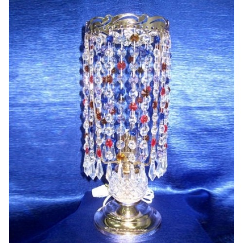 Лампа настольная Анжелика 2 Меланж карандаш цветная в Подольске Гусь Хрустальный