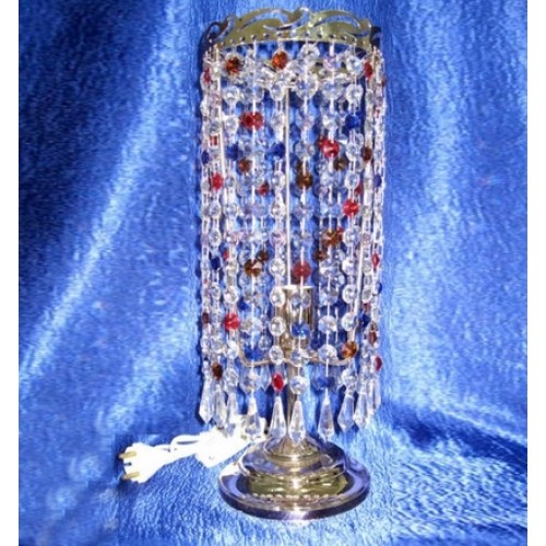 Лампа настольная Анжелика Меланж Карандаш в Подольске Гусь Хрустальный