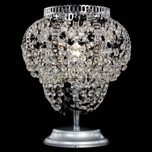 Настольная лампа Альфа №1 черная в Подольске Гусь Хрустальный