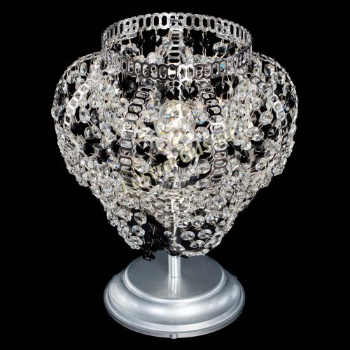 Настольная лампа Альфа №1 черная в Подольске Гусь Хрустальный