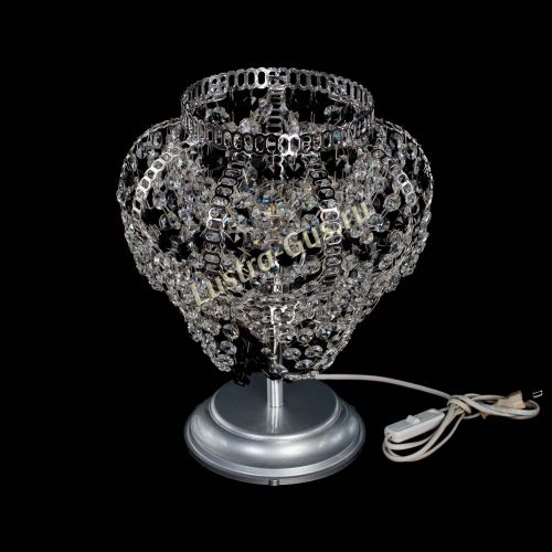 Настольная лампа Альфа №1 черная в Подольске Гусь Хрустальный