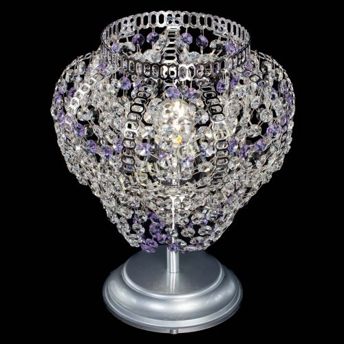Настольная лампа Альфа №1 фиолетовая в Подольске Гусь Хрустальный