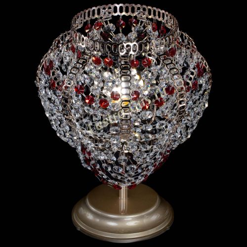 Настольная лампа Альфа №1 красная в Подольске Гусь Хрустальный