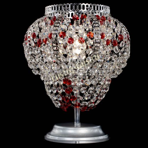 Настольная лампа Альфа №1 красная в Подольске Гусь Хрустальный