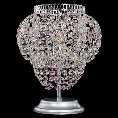 Настольная лампа Альфа №1 розовая в Подольске Гусь Хрустальный