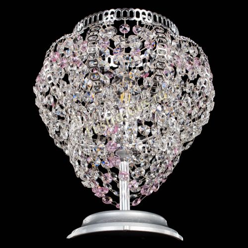 Настольная лампа Альфа №1 розовая в Подольске Гусь Хрустальный