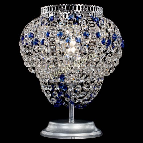 Настольная лампа Альфа №1 синяя в Подольске Гусь Хрустальный