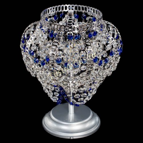 Настольная лампа Альфа №1 синяя в Подольске Гусь Хрустальный