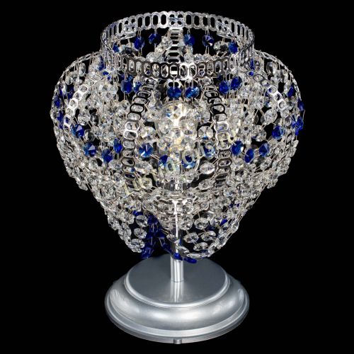 Настольная лампа Альфа №1 синяя в Подольске Гусь Хрустальный