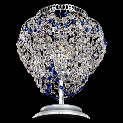 Настольная лампа Альфа №1 синяя в Подольске Гусь Хрустальный