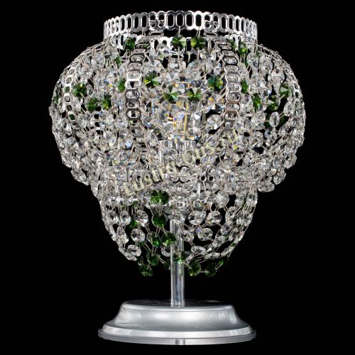 Настольная лампа Альфа №1 зеленая в Подольске Гусь Хрустальный