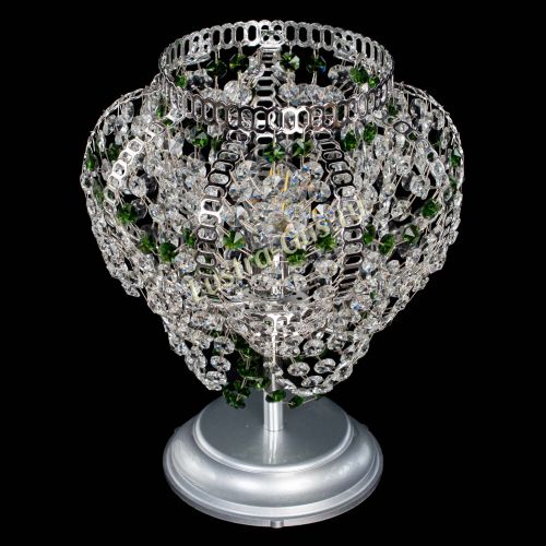 Настольная лампа Альфа №1 зеленая в Подольске Гусь Хрустальный