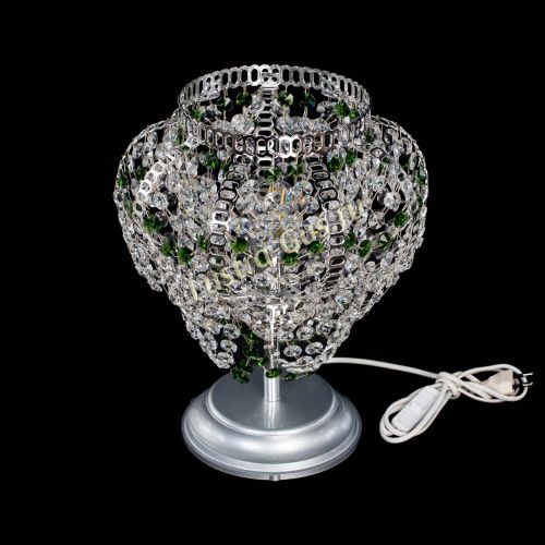 Настольная лампа Альфа №1 зеленая в Подольске Гусь Хрустальный