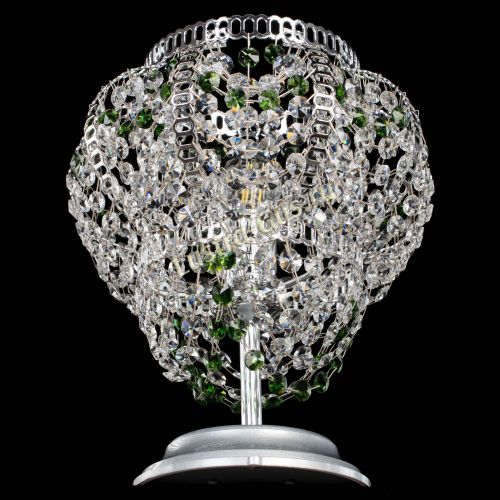 Настольная лампа Альфа №1 зеленая в Подольске Гусь Хрустальный