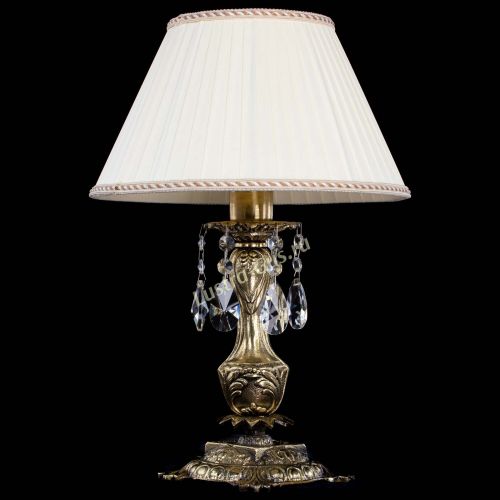 Бронзовая настольная лампа Антик №1 Лучик с абажуром в Подольске Бронзовая настольная лампа Антик №1 Лучик с абажуром в Подольске