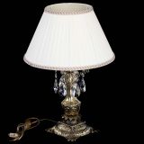 Бронзовая настольная лампа Антик №1 Лучик с абажуром в Подольске Бронзовая настольная лампа Антик №1 Лучик с абажуром в Подольске