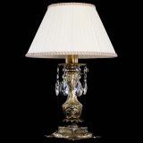 Бронзовая настольная лампа Антик №1 Журавлик с абажуром в Подольске