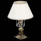 Бронзовая настольная лампа Антик №1 Журавлик с абажуром в Подольске