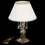 Бронзовая настольная лампа Антик №1 Журавлик с абажуром в Подольске