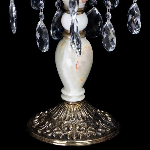 Настольная лампа Антик №5 с камнем в Подольске Гусь Хрустальный