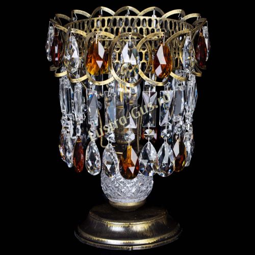 Настольная лампа Астра №1 под бронзу Чайная в Подольске Гусь Хрустальный