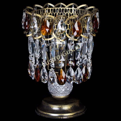 Настольная лампа Астра №1 под бронзу Чайная в Подольске Гусь Хрустальный