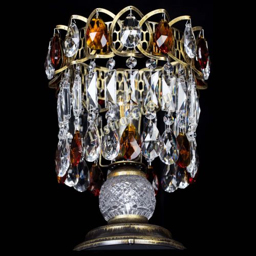 Настольная лампа Астра №1 под бронзу Чайная в Подольске Гусь Хрустальный