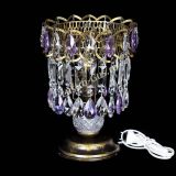 Настольная лампа Астра №1 под бронзу Фиолетовая в Подольске