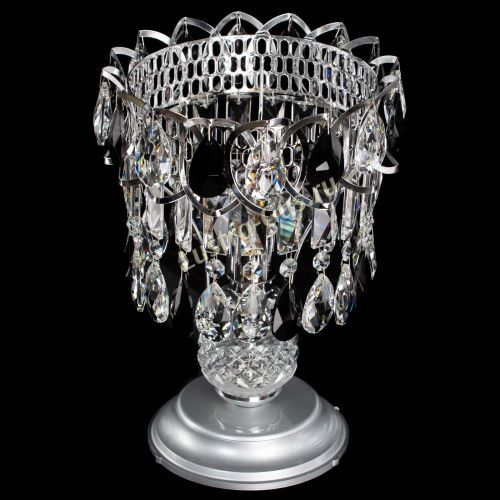 Настольная лампа Астра №1 черная в Подольске Гусь Хрустальный